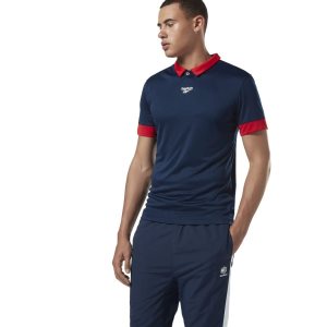 Bluza Męskie Reebok Classic Football Polo Granatowe PL 53CGABO